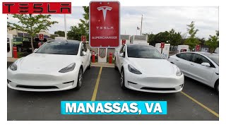 Manassas VA 8 Stalls 250kW - Tesla Supercharger Review ( Wawa Convenience Stores and Gas Stations )