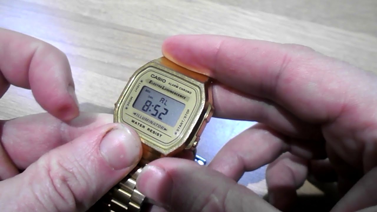 Casio 3298 how to set the alarm - YouTube