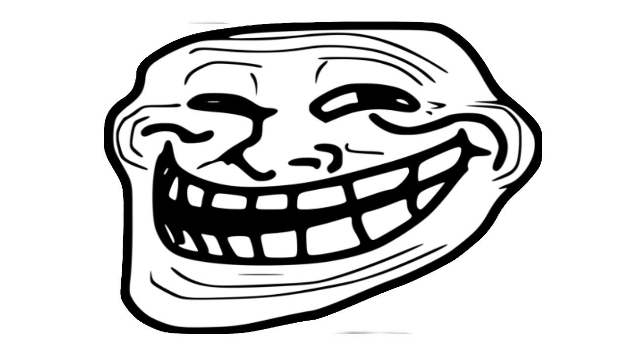 Картинка из символов троллфейс