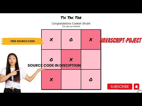 JavaScript Project tic tac toe game School / Collage Project ideas Java Script html CSS Codesh Shubh