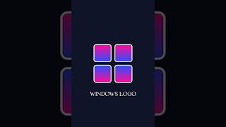 Windows Logo Design in Adobe Illustrator #shorts #logodesign