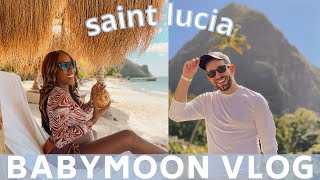 BABYMOON IN SAINT LUCIA PT. 1 |  THE RUDGE FAM VLOG | Sugar Beach