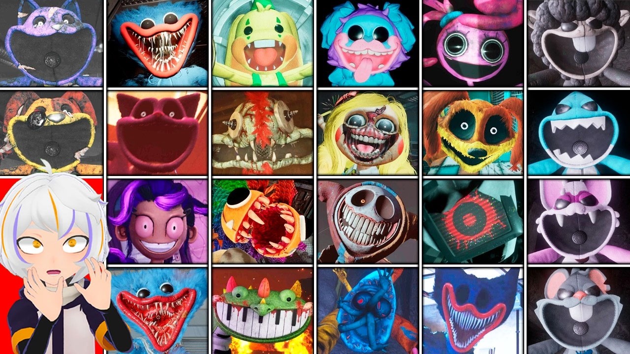 Poppy Playtime Chapter 1, 2, 3, 4, 5 - Todos los JUMPSCARES | ChuyMine REACCIONA Poppy Playtime