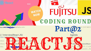 Coding Round Interview || Part@2 ||Reactjs || MosuWebx