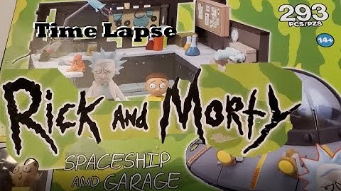 Rick and Morty SpaceShip and Garage Mcfarlane Builds (Time lapse)