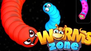 🪱 WORMS ZONE.IO BIGGEST SNAKE 🐍 MOBILE GAME 🎮 screenshot 5