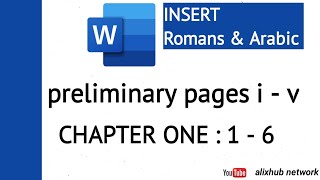 HOW TO USE TWO NUMBERING FORMAT USING MS WORD||use Roman figures and numbers