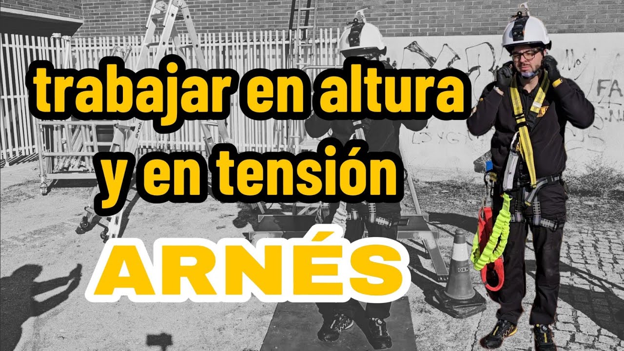 Cómo ponerte el ARNÉS de SEGURIDAD y EPIS trabajo en ALTURA y PUNTOS de ANCLAJE