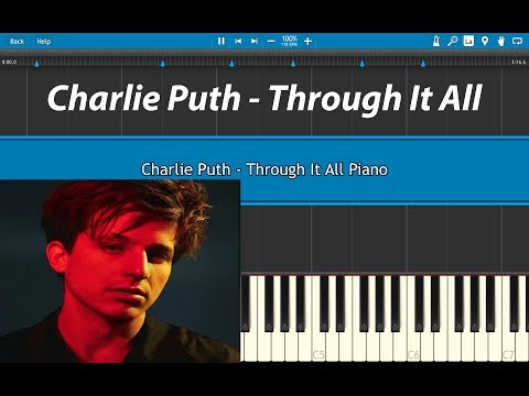 Charlie Puth - Through It All Piano Tutorial (Voicenotes)