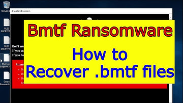Bmtf ransomware virus. How to remove ransomware and Recover .bmtf files.