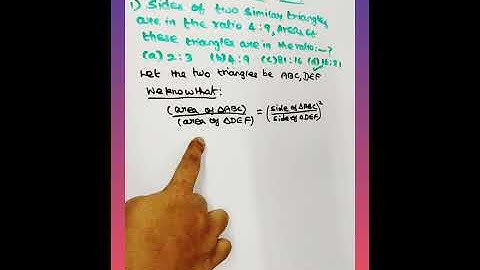Triangles 📐 | MCQ |QNO 1 |CBSE CLASS 10 | Maths | 2021 - 2022