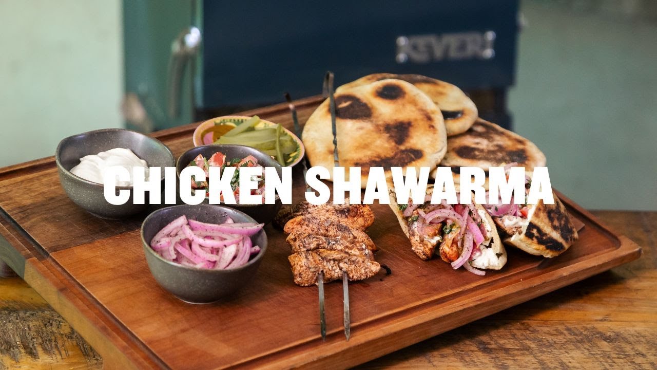 Chicken Shawarma with Homemade Pita Bread