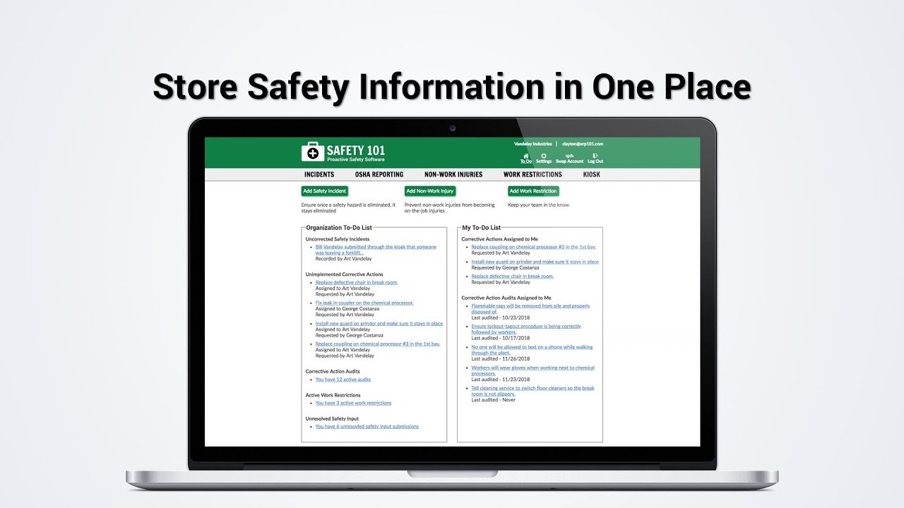 Store Safety Information in One Place | Safety 101: Proactive Safety ...