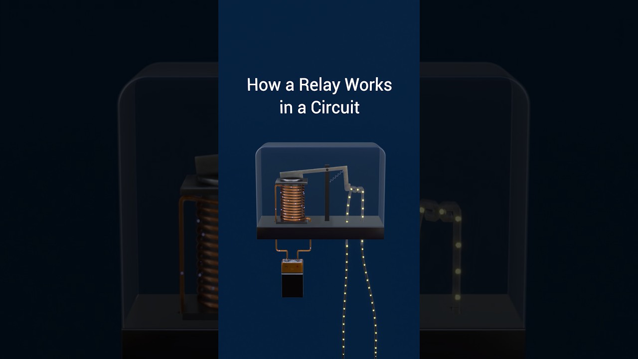 How Relays Work in Circuits | Relays and Transistors #shorts #engineering
