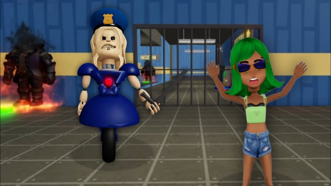 A POLICIAL ROBÔ TENTOU ME PRENDER NO Roblox | Bibi Tenebroza