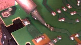 Removal of Solder Using Solder Wick