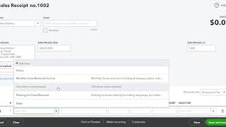 Student Tutorials Chapter 3: Create a Sales Receipt