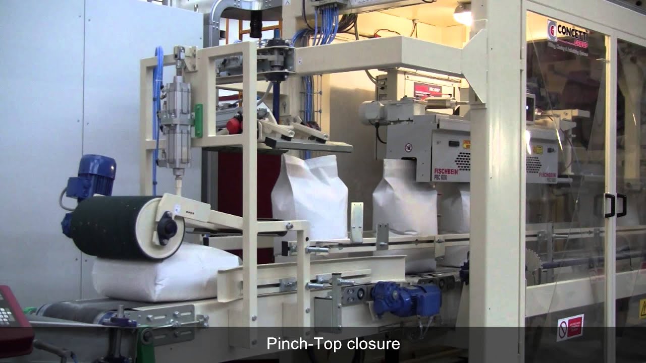 TWIN SPOUT BAGGING MACHINE FOR FLOUR - YouTube