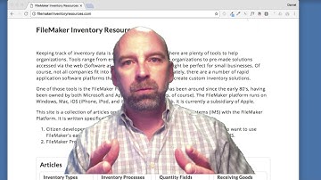 FileMaker Inventory Resources Website