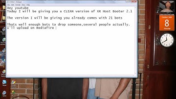 Free XR Host Booter With 21 Bots CLEAN!(limited download)