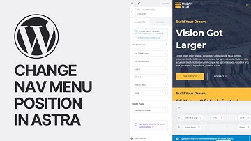 How To Change Nav Menu Position in Astra WordPress Theme (Free)?