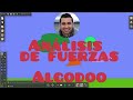 Tutorial Algodoo visualización de fuerzas