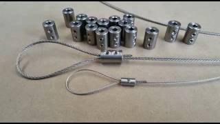 Stainless Steel Wire Rope Loop Clamp Grips  GSproducts.co.uk