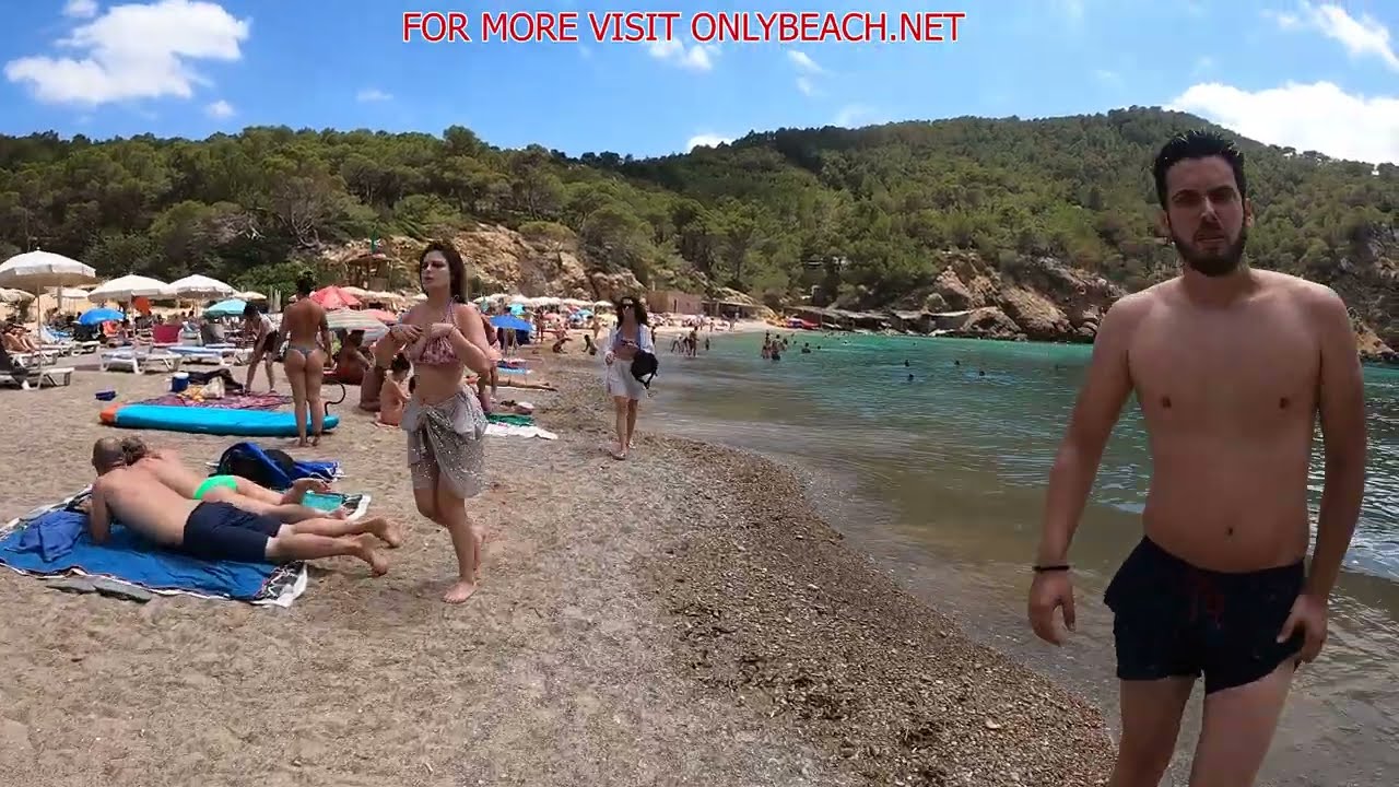 LET'S BEACHWALK TOGETHER - IBIZA BEACHWALK SPAIN SUMMER 2024 4K