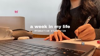 a week in my life: extremely productive study days at cafes, exam prep