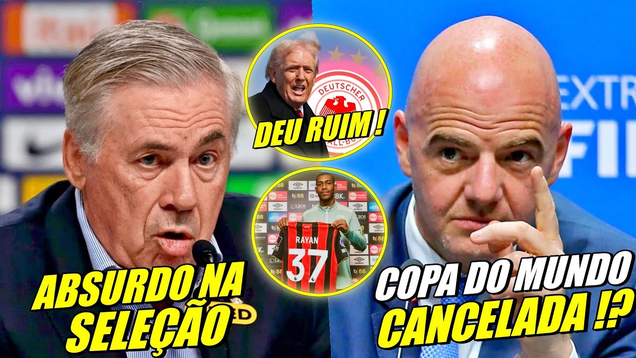 CBF FAZ ABSURDO NA SELEÇÃO !! COPA DO MUNDO CANCELA !?  EUROPEUS FORA E MAIS