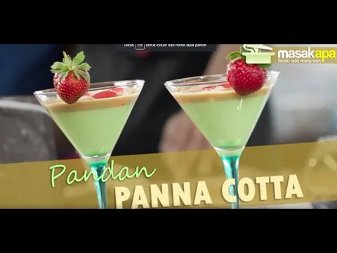 Variasi Masakan Minuman Internasional Yang Mudah Dibuat Pandan Panna Cotta Yang Sedap