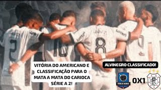 Pérolas Negras 0X1 Americano - Campeonato Carioca Série A2 2026 | 9° Rodada.