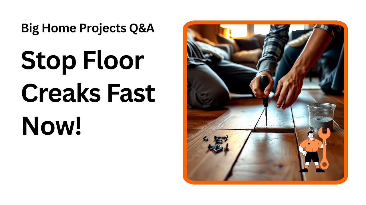 How to Stop Floor Creaks Fast and Easy at Home - YouTube