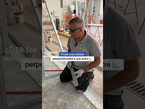 Comment poser une cloison perpendiculaire à une autre ? #placo #chantier #tuto #artisan #renovation