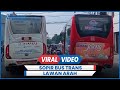 Sopir bus trans jateng dan trans semarang nekat lawan arah halangi ambulans manajemen minta maaf