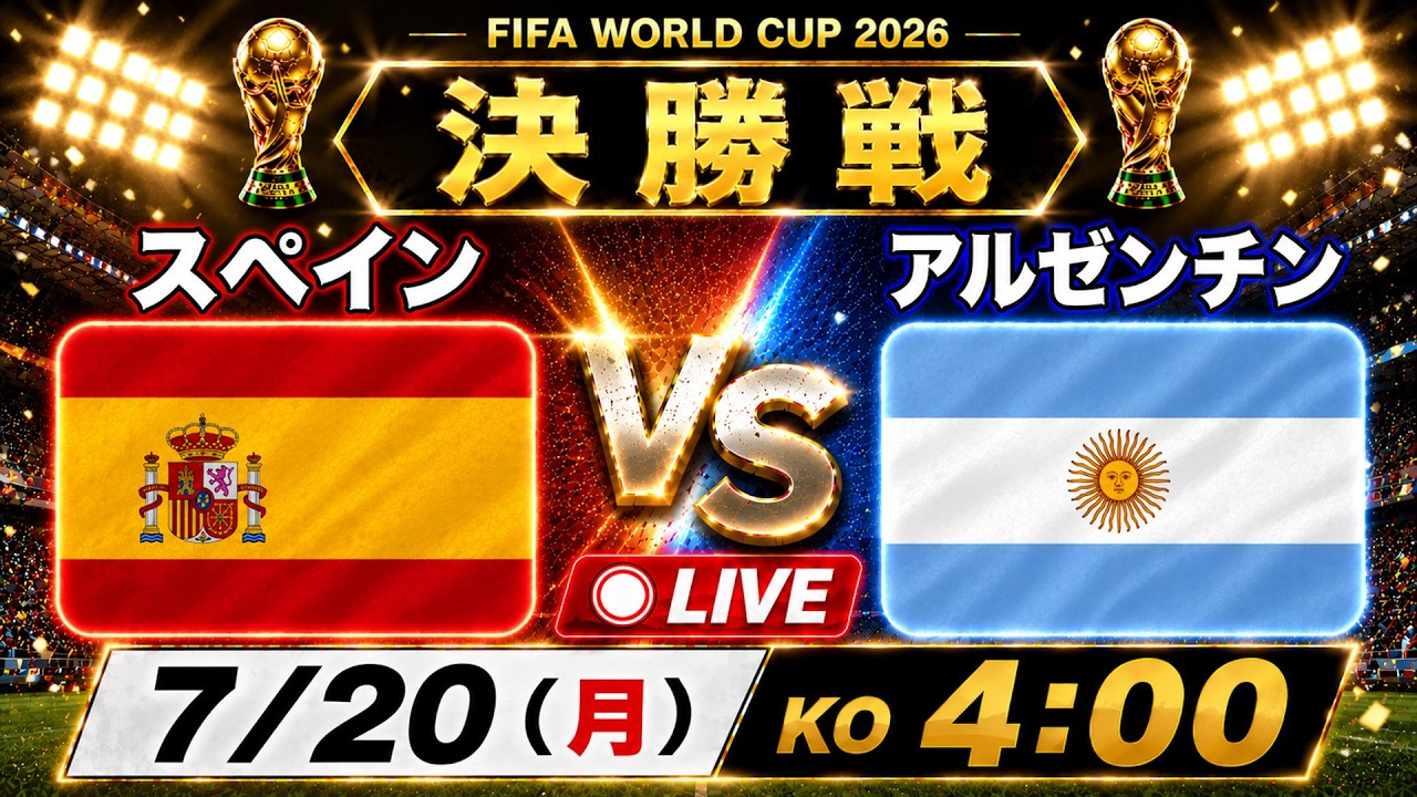 ワールドカップ 決勝戦 スペインvsアルゼンチン | World Cup Final ワールドカップ 決勝戦 スペインvsアルゼンチン | World Cup Final