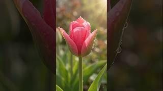 🌷 Title:From Bulb to a Stunning Hot Pink Tulip 💗🌱 | Amazing Flower Growth #viral #viralvideo #video