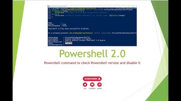 Powershell2.0 || command to check status of Powershell2.0 || Command to disable Powershell 2.0