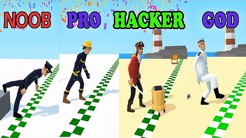 FAIL RUN GAME - NOOB vs PRO vs HACKER vs GOD Android gameplay part1