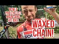 How a pro cyclist maintains his bike waxed chain