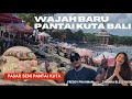 Wajah baru pantai kuta bali  suasana pasar seni di pantai kuta