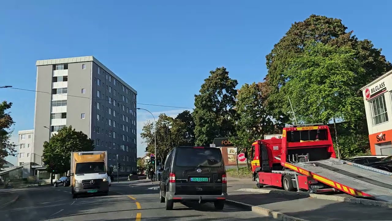 4K driving in Oslo from the east to Grünerløkka (September 10th, 2023)