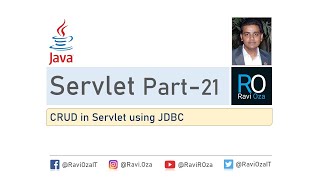 Servlet Part-21 | CRUD operation in Servlet using JDBC (Gujarati)