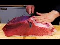 타지에서도 찾아오는 생참치회 ! 참치에 진심 ! 다양한 퓨전 참치 요리 | Bluefin Tuna Cutting Show and Cuisine | Korean Street food