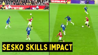 Benjamin Sesko Skills Vs Chelsea  The Header That Changed Everything Man Utd News
