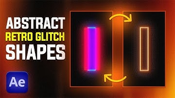 Abstract retro glitch shapes in After Effects | Process