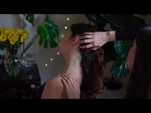 ASMR ❤️ Improved Quality ❤️ Light Touch Massage, Tingly Whispers, Scalp Play and Micro-Attention