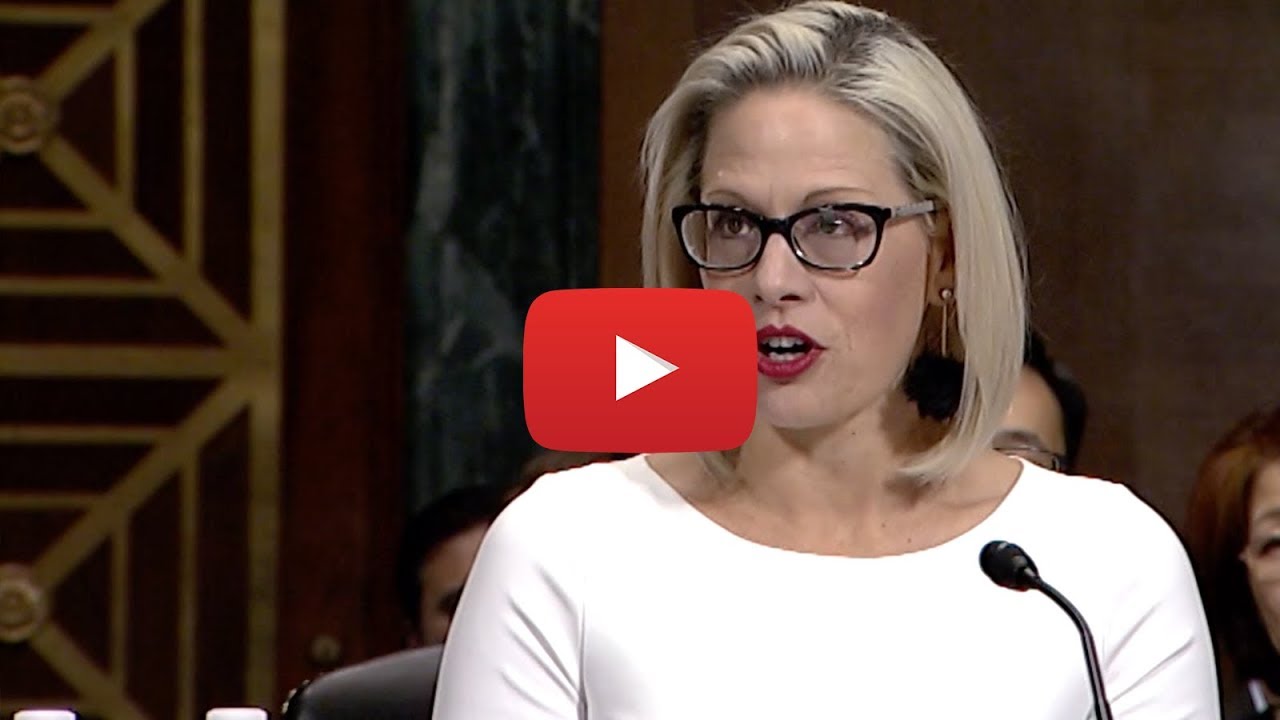 Sinema Introduces Arizonan Mike Liburdi at Senate Judiciary Committee