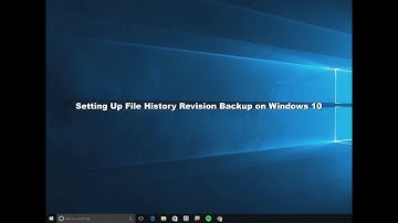 Setting Up File History Revision Backup On Windows 10