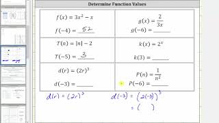 Determine a Variety of Function Values